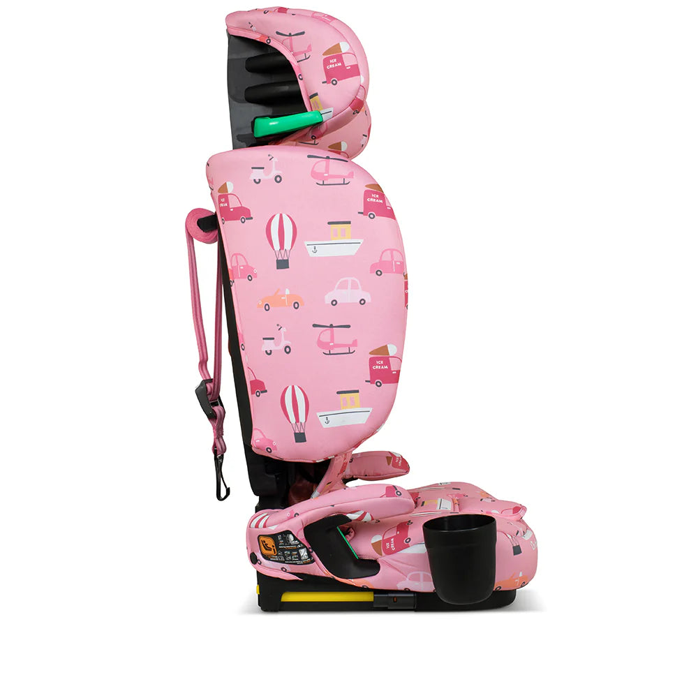 Cosatto On The Go i-Size Travel Car Seat - Itchy Feet Rosy