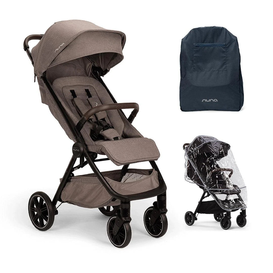 Nuna TRVL LX Compact Stroller - Cedar – Bambinosandbeyond Nuna TRVL LX Compact Stroller - Cedar – Bambinosandbeyond