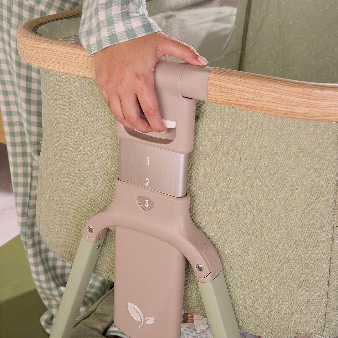 Tutti Bambini Cozee Air 2 Bedside Crib - Drifted Oak/Eucalyptus