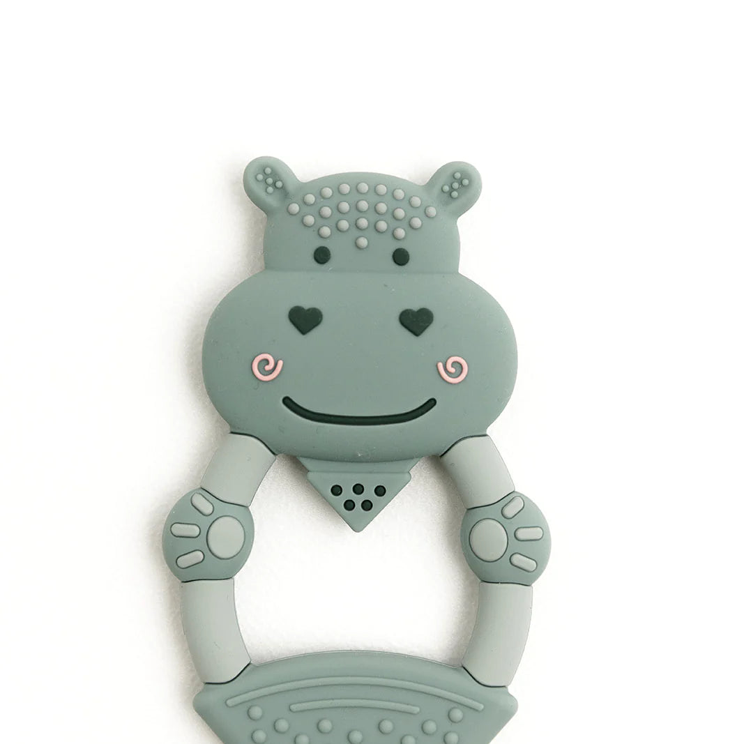 Cheeky Chompers Textured Baby Teether - Chewy The Hippo