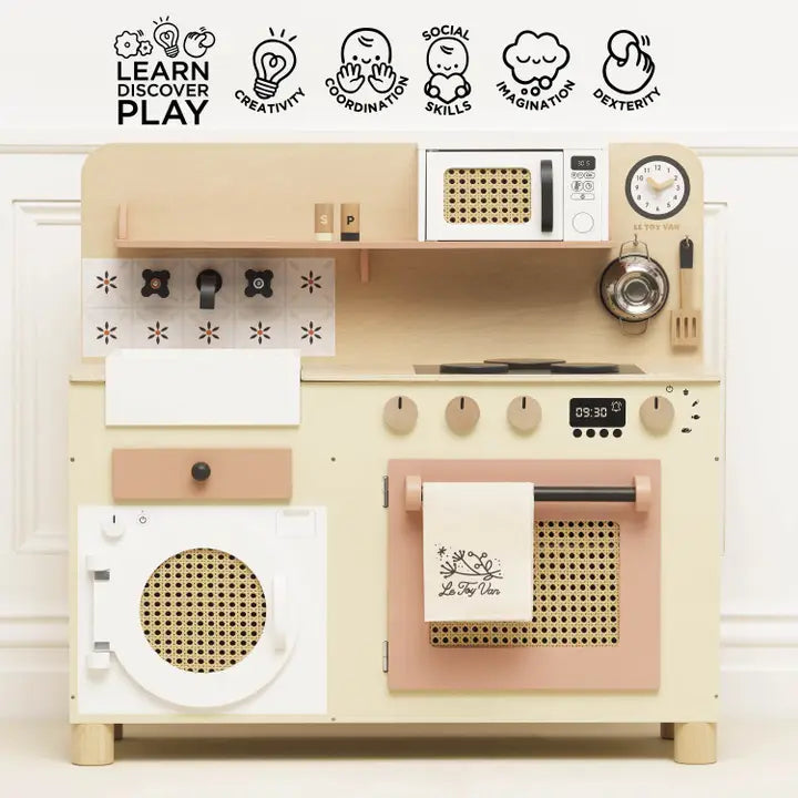 Le Toy Van Rattan Family Wooden Play Kitchen