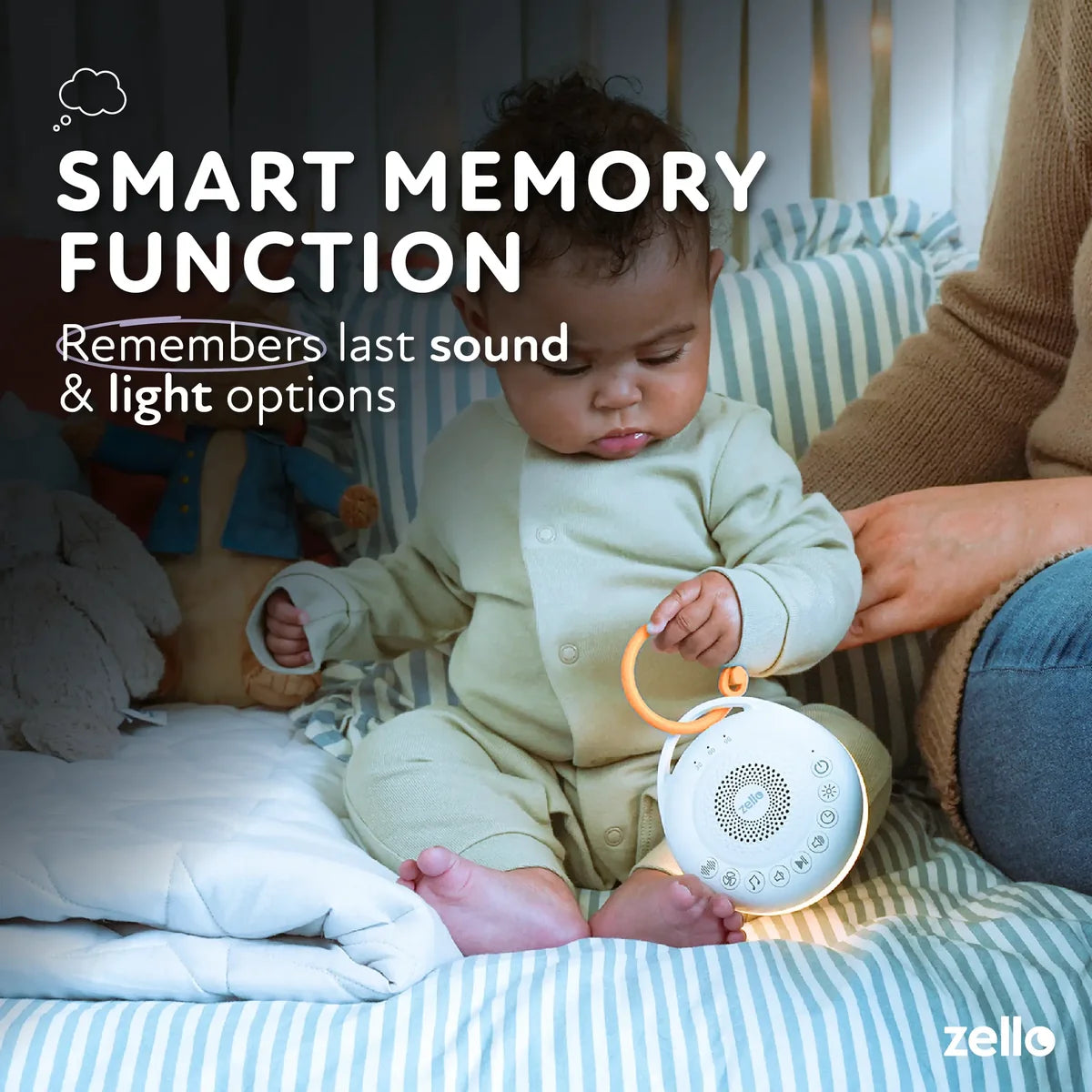 Zello Portable Pro White Noise Machine & Night Light