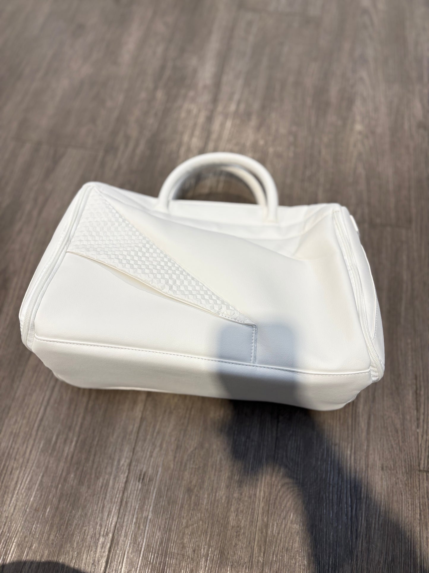 Junama Diamond Changing Bag - White