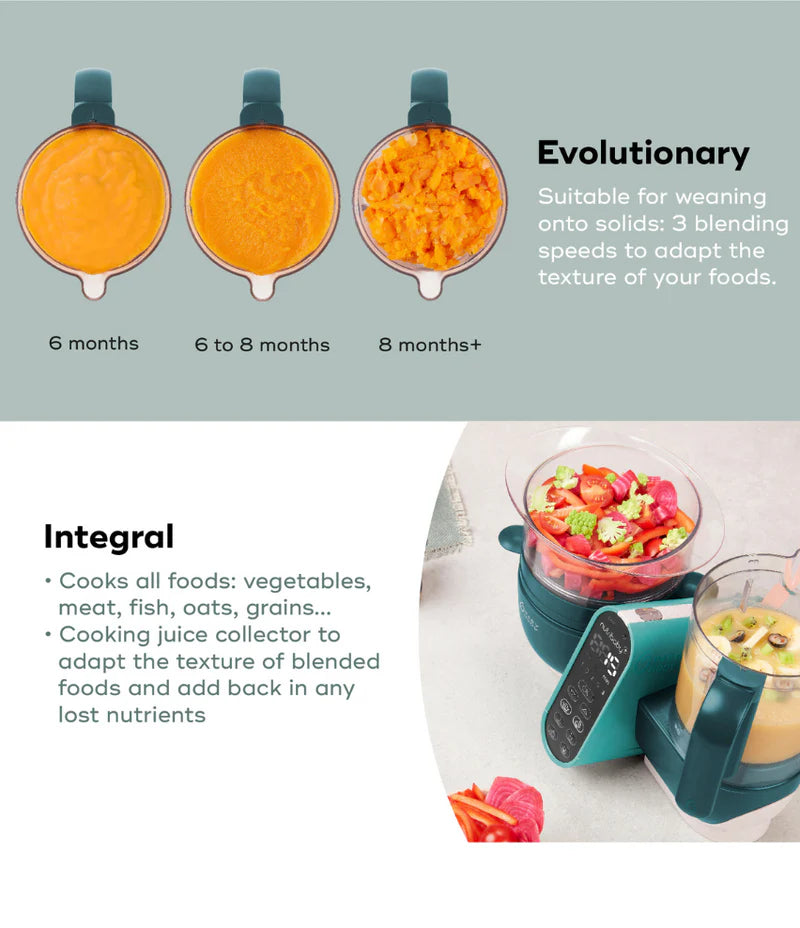 Babymoov Nutribaby+ 6in1 Food Prep Maker Opal Green