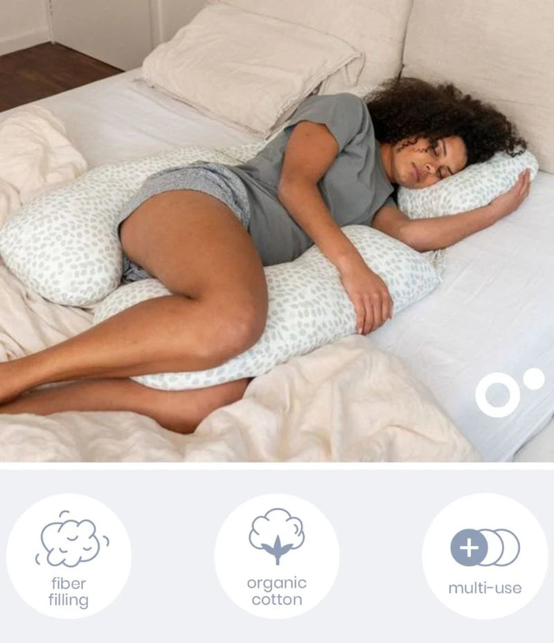 Babymoov Maxxy XXL Maternity Pillow - Mini Leaves Green
