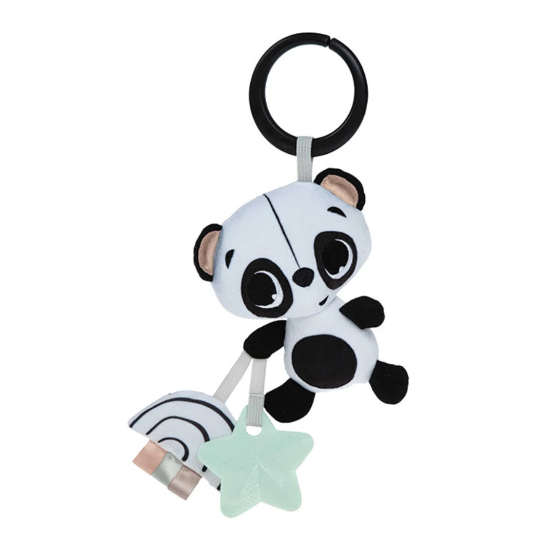Gund Baby Toothpick Cooper Panda Rattle - Soft Navy Blue Stuffed Animal For Newborns