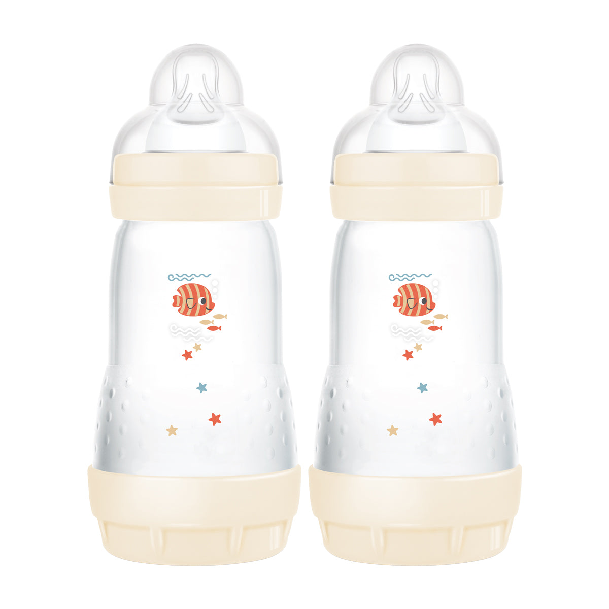 MAM Easy Start 260Ml 2 Pack Bottles - Taupe