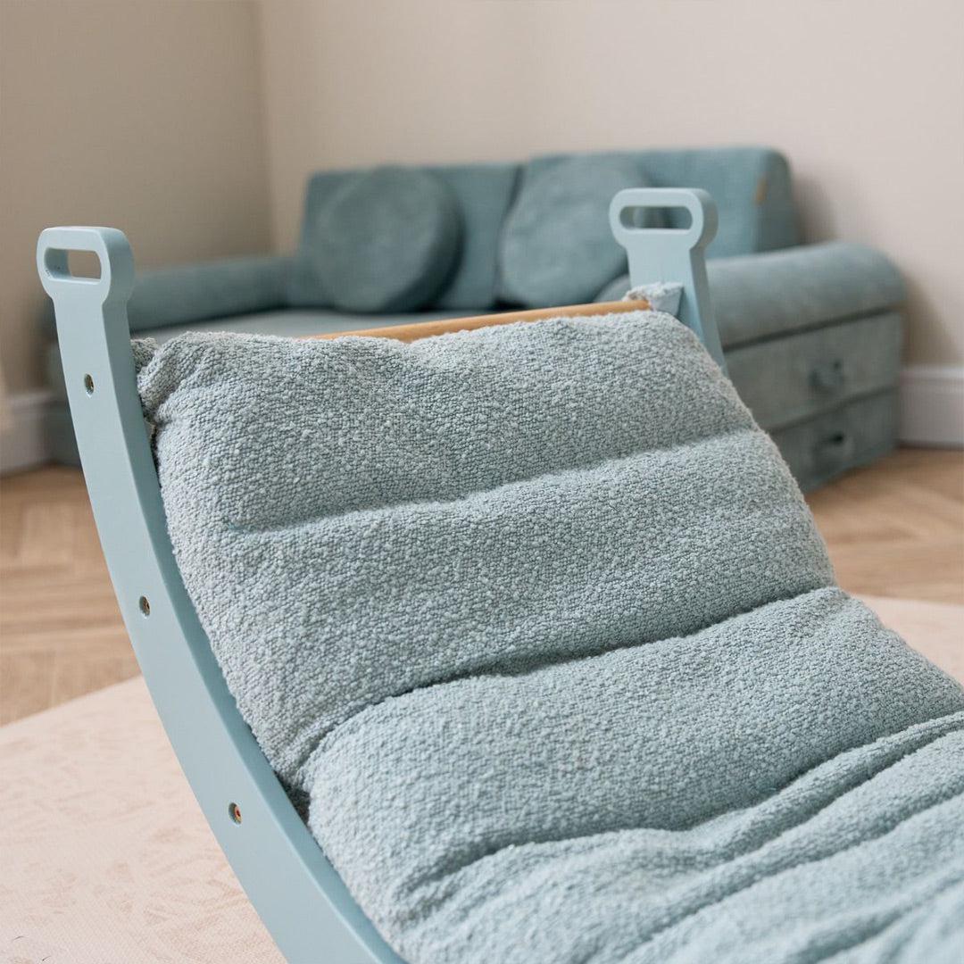 Tutti Scala Montessori Pikler Play Arch & Cushion - Ocean Stone