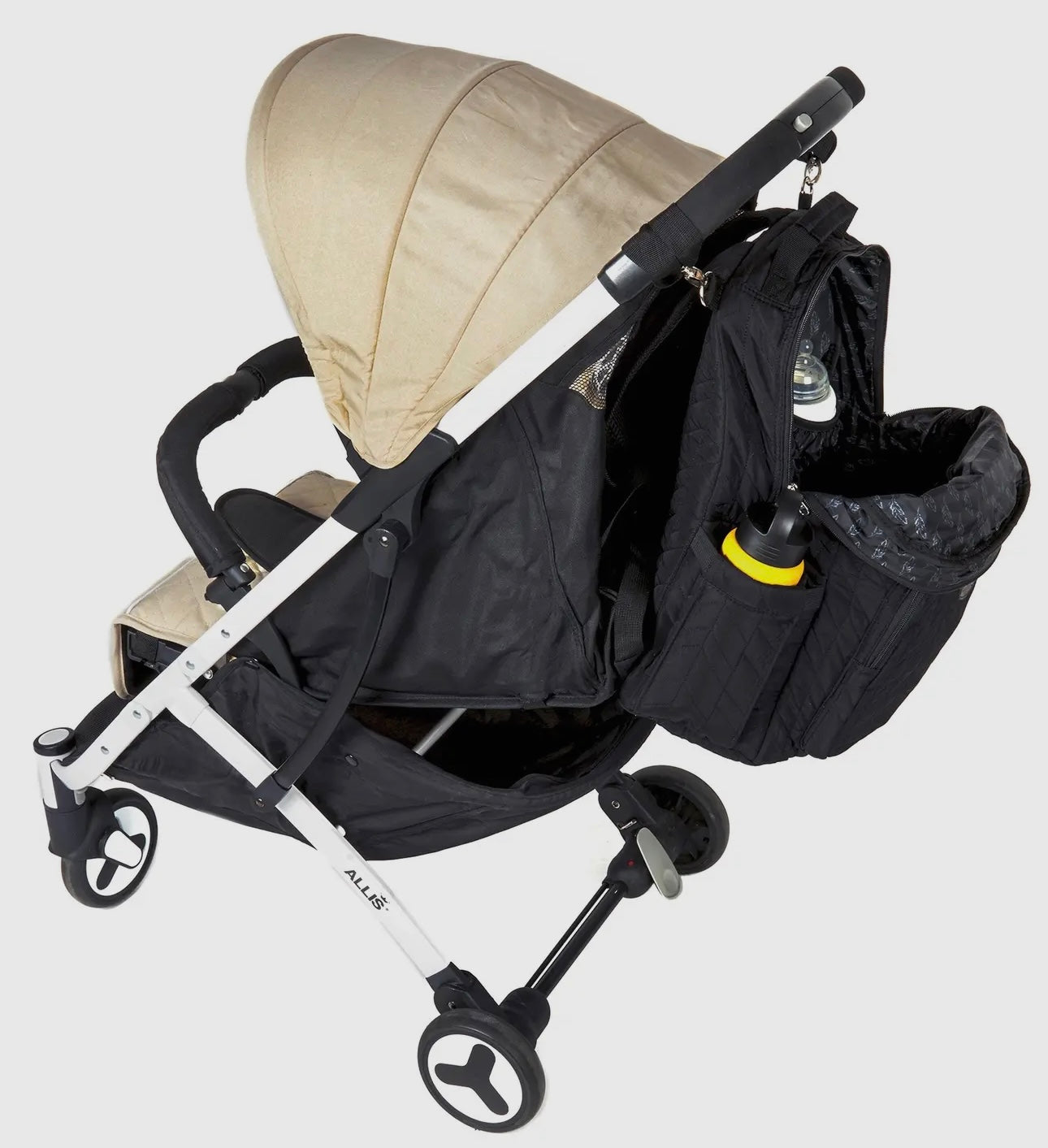 Inca Quilted Baby Changing Backpack - Quilted Black