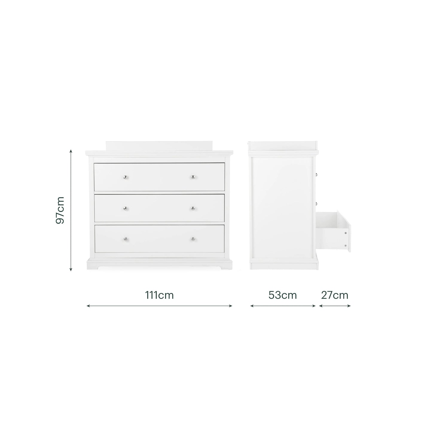 CuddleCo Beaumont Dresser Changer - White