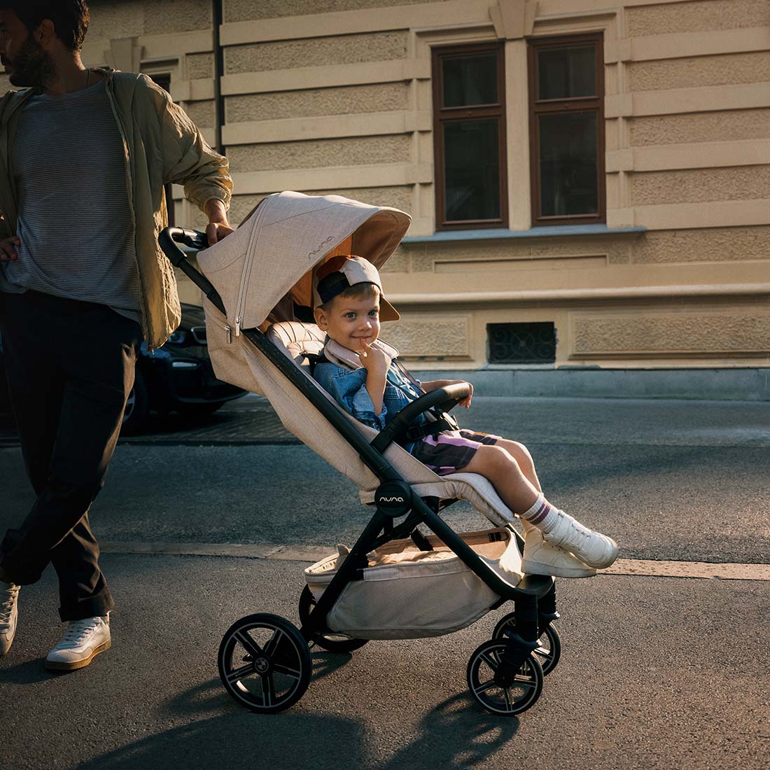 Nuna trvl LX BMW Collection Compact Stroller - Mica