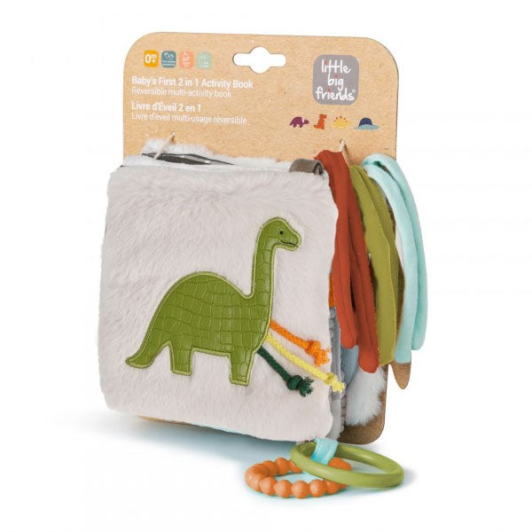 Little Big Friends 2in1 Soft Activity Book - Dino