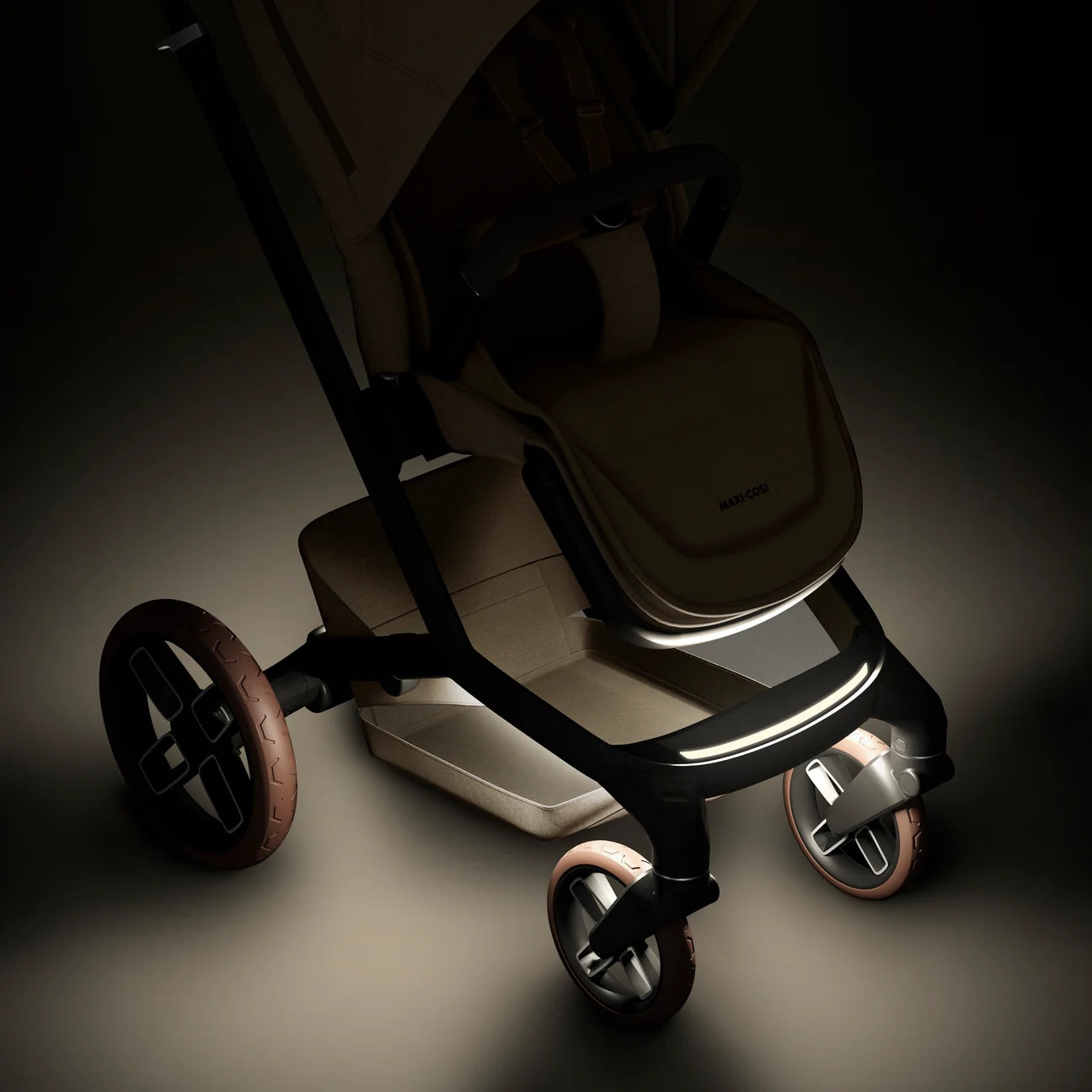 Maxi-Cosi Fame 6 Piece Travel System Bundle - Twillic Graphite/Brown