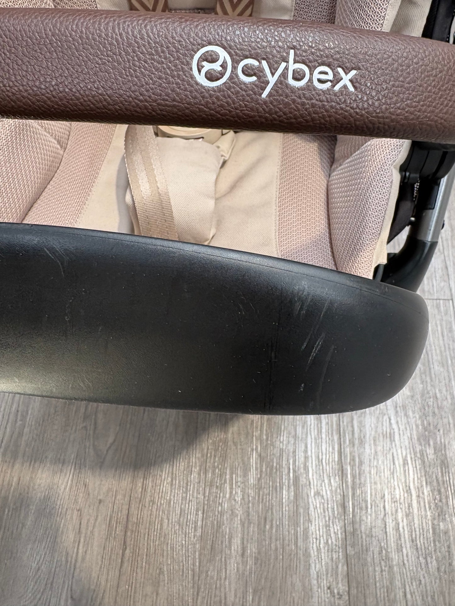 PRE LOVED Cybex e-Gazelle Double Pushchair - Almond Beige