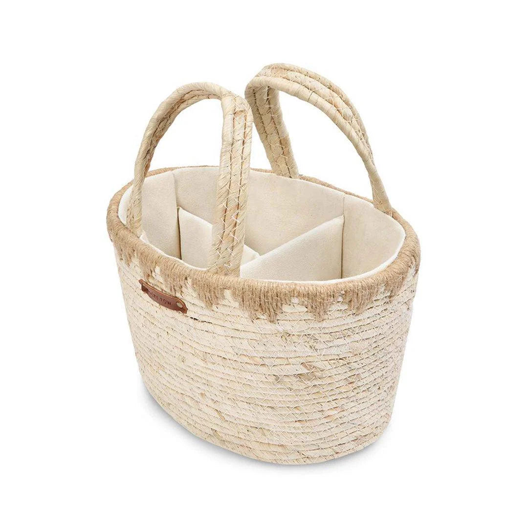 Avery Row Maize Changing Basket & Nappy Caddy Duo - Natural
