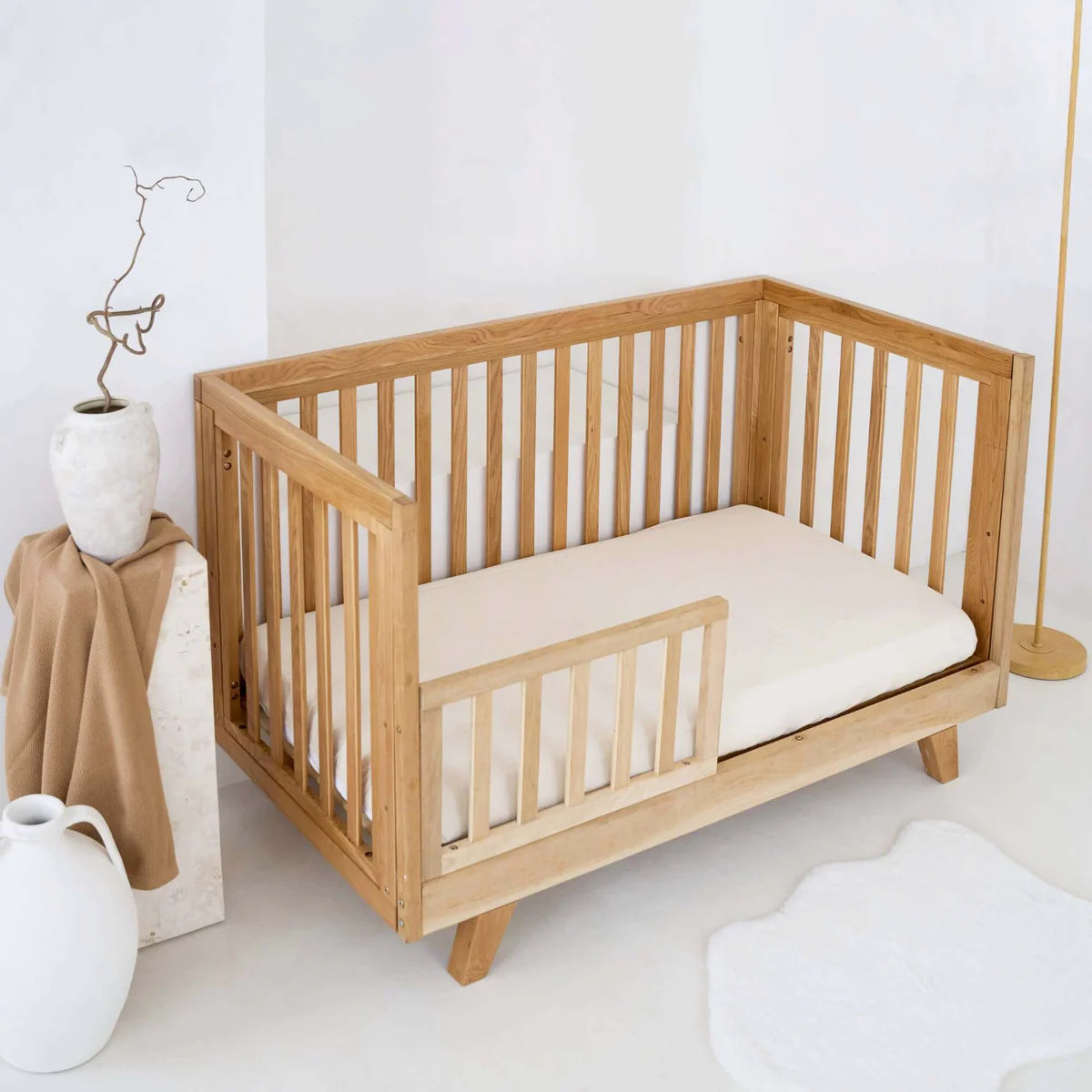 Clair De Lune 2 Pack Organic Cot Bed Sheets - 140 x 70 cm