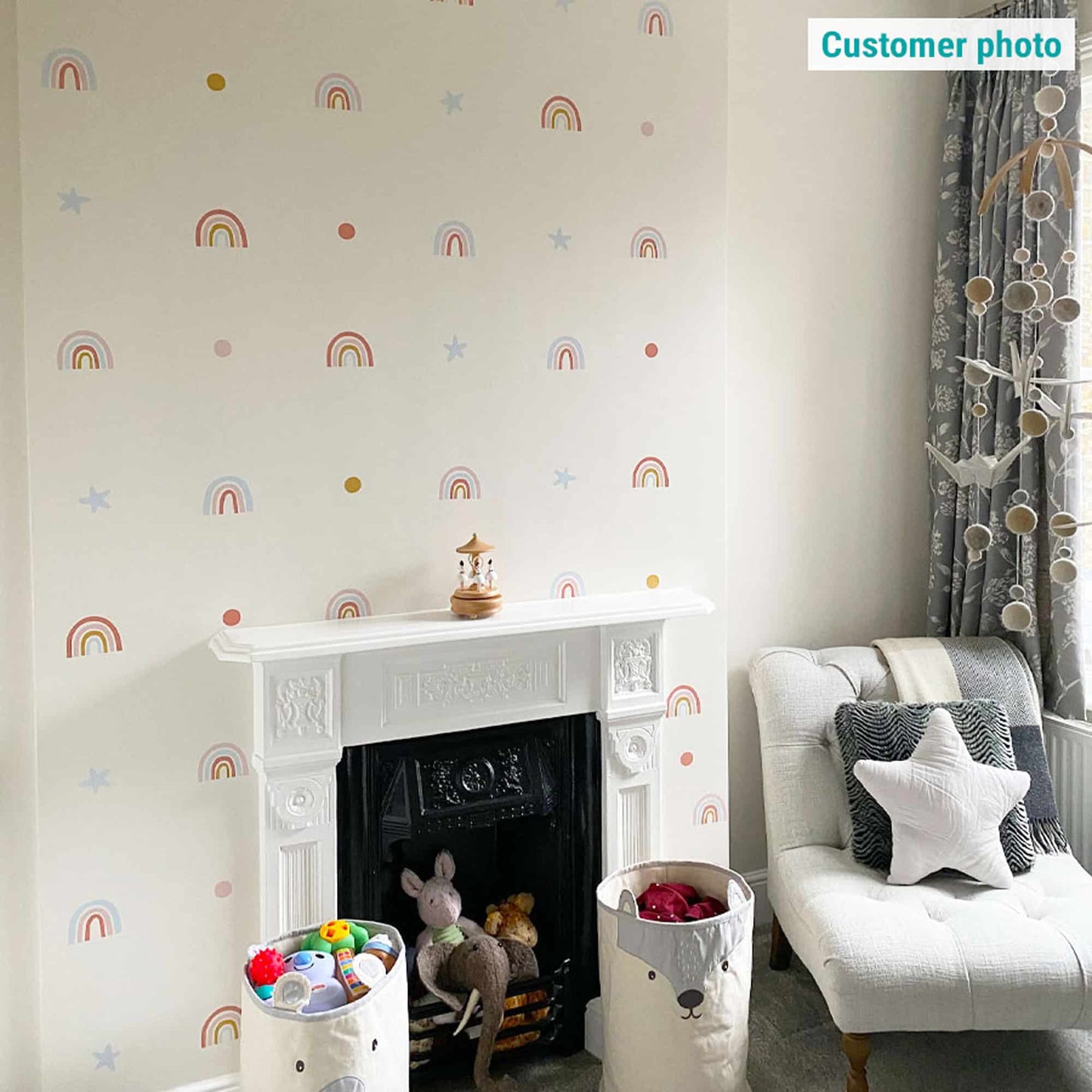 Stickerscape Rainbows & Stars Wall Sticker Pack
