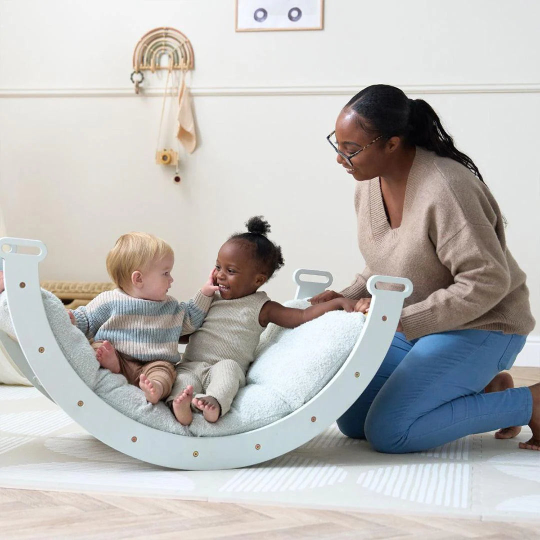 Tutti Bambini Scala Montessori Pikler Play Arch & Cushion - Sea Mist