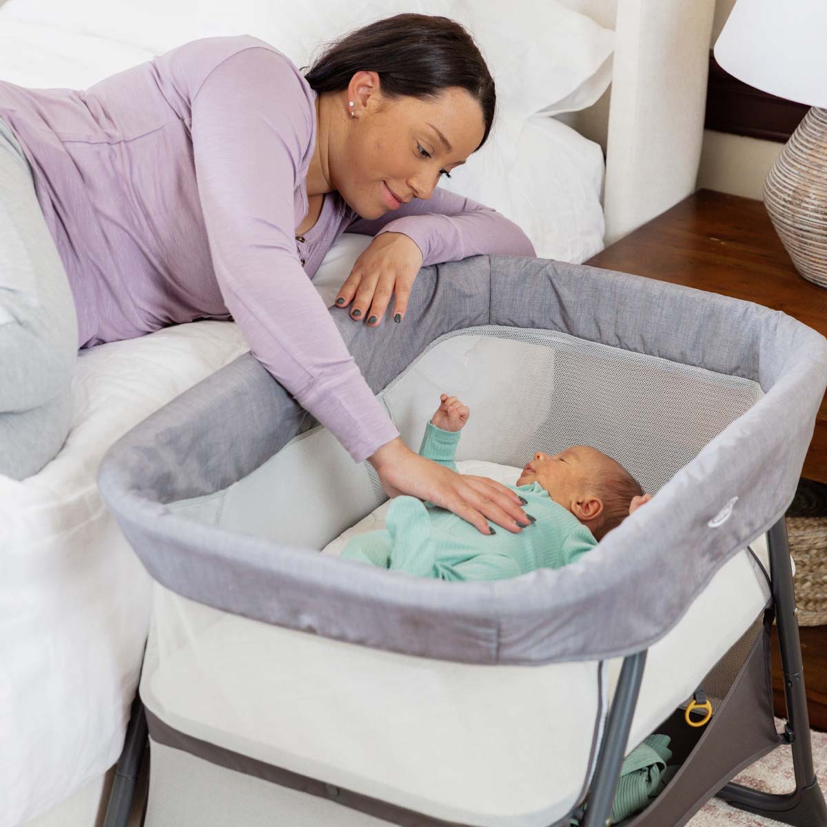 Graco Side-by-Side Bedside Bassinet - Night Sky