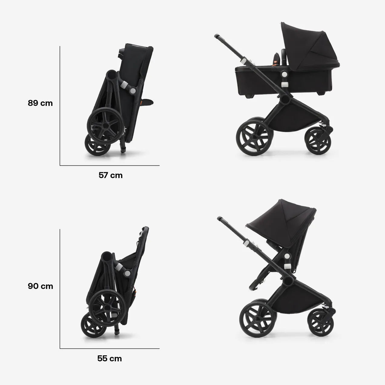 Bugaboo Fox Cub Complete Pushchair + Carrycot - Forest Green