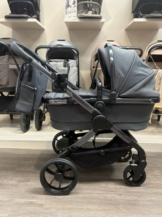 PRE LOVED iCandy Peach 7 Pram, Pushchair + Accessories - Dark Grey