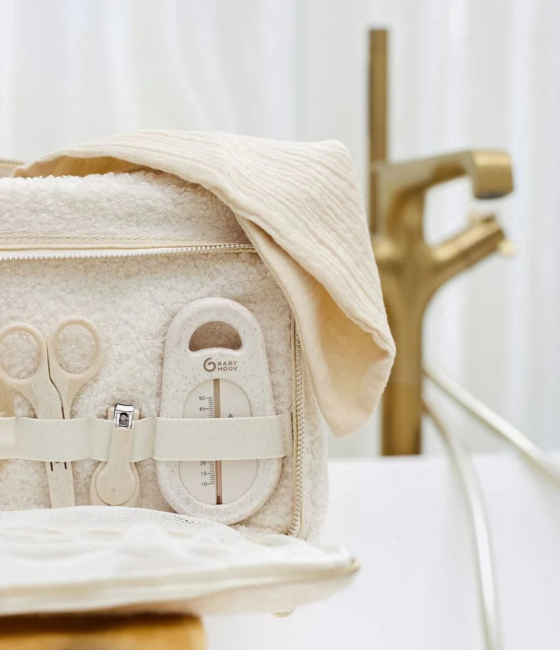 Babymoov Curl White Shearling Baby Toiletry Bag