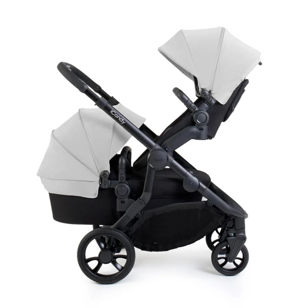 iCandy Orange 4 Travel System Inc Maxi-Cosi Pebble 360 Pro2 + FamilyFix Pro Base - Glacier