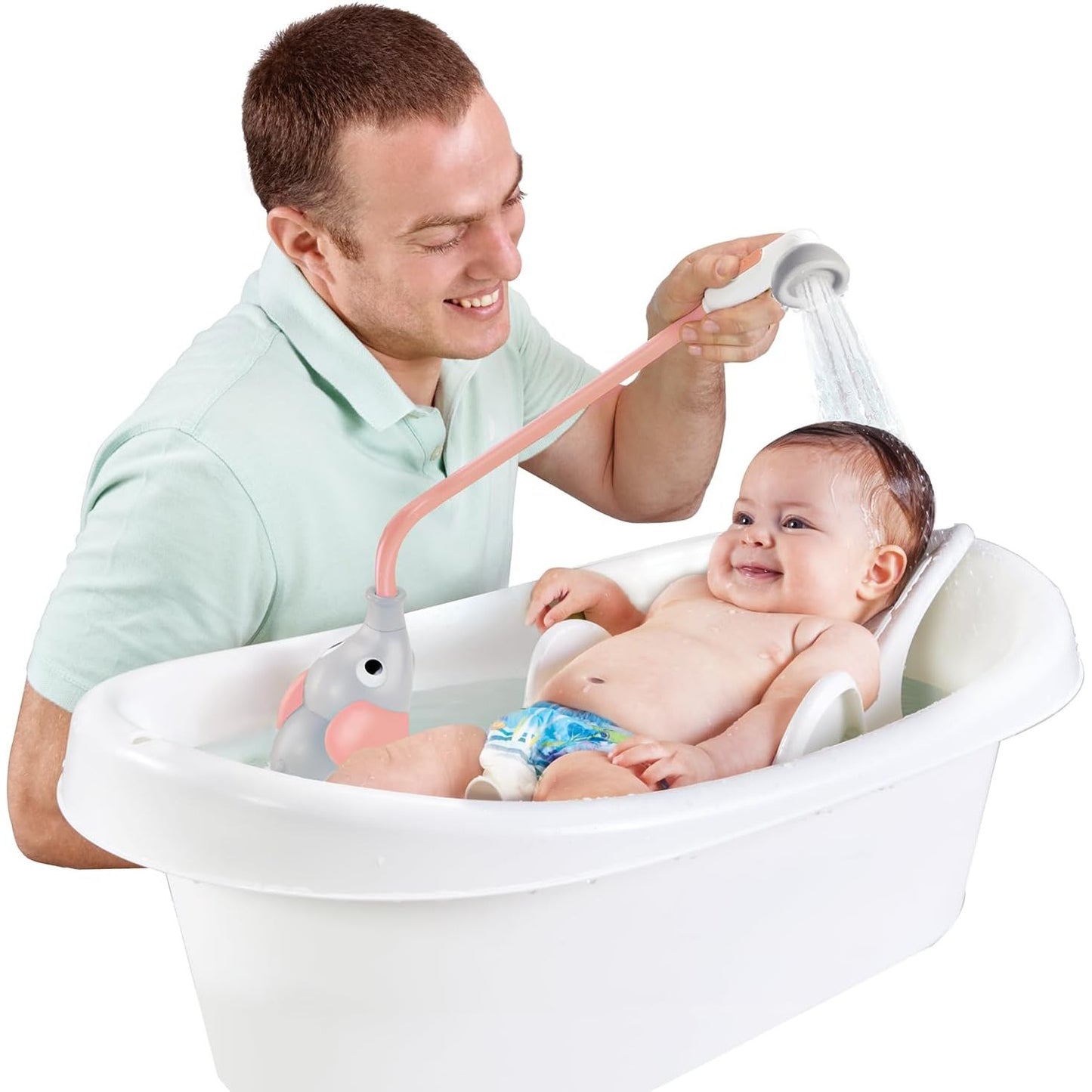 Yookidoo Baby Shower Bath Toy Elephant - Pink