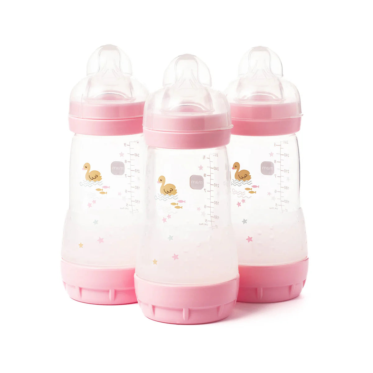 MAM Easy Start Anti-Colic Bottle 260ml 3 Pack – Pink
