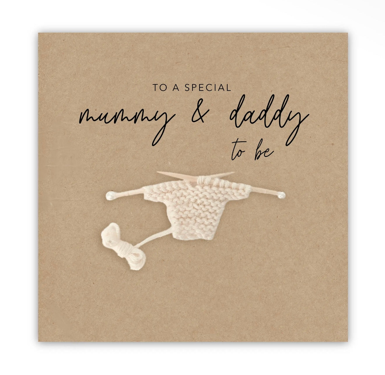 Mummy & Daddy To Be Crochet Card