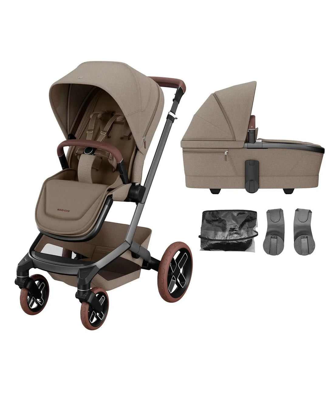 Maxi-Cosi Fame Pushchair Carrycot Twillic Truffle/Brown