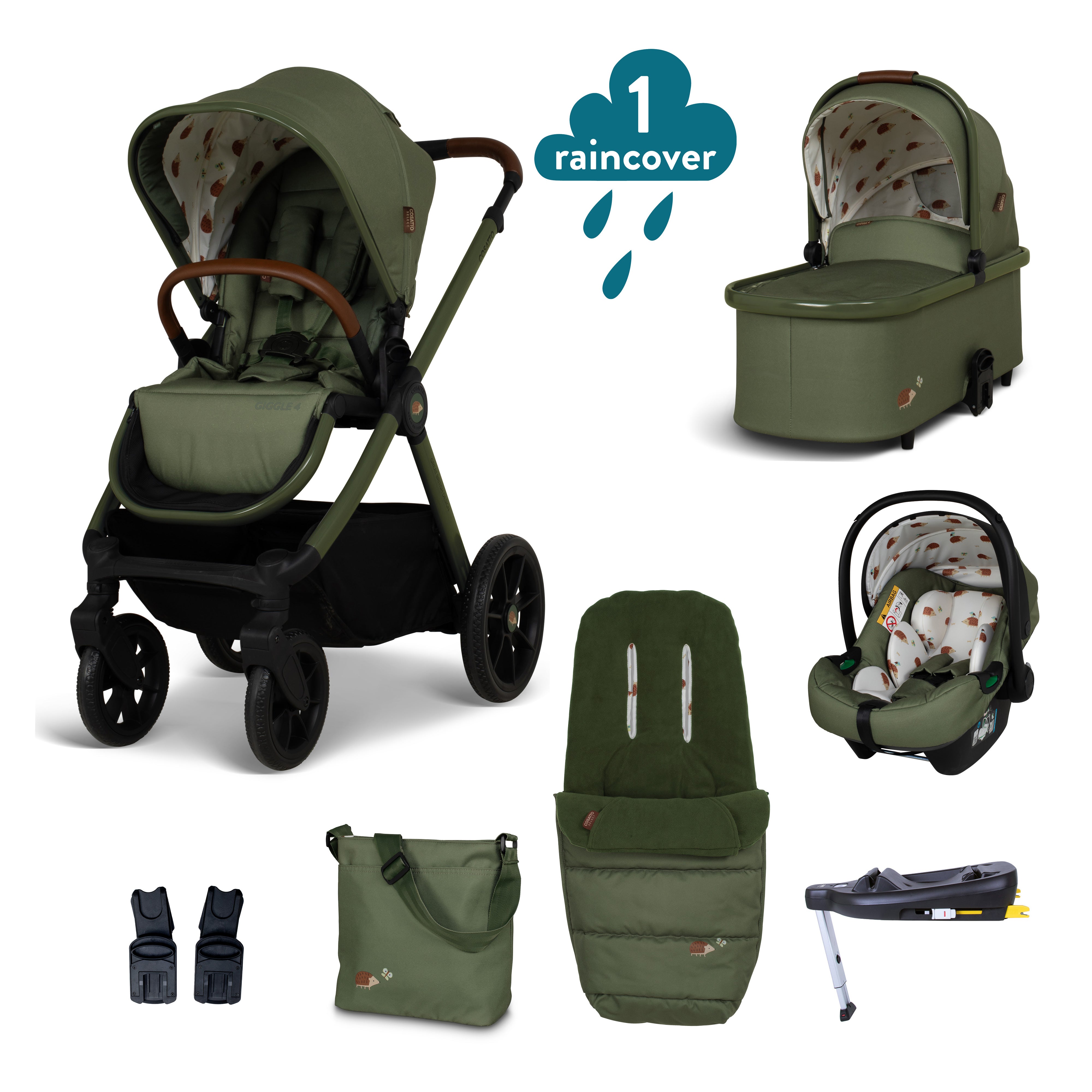 Cosatto Giggle Everything Travel System Bundle Hoglet