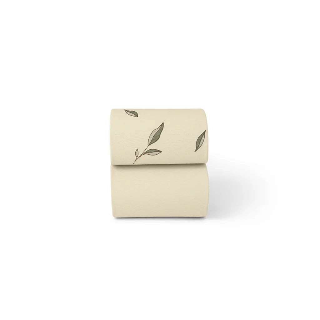 The Little Green Sheep Organic Moses Basket Fitted Sheets - Leaves