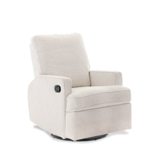 Micah Rocking Chair & Footstool in Boucle Fresh Cream – Tutti Bambini