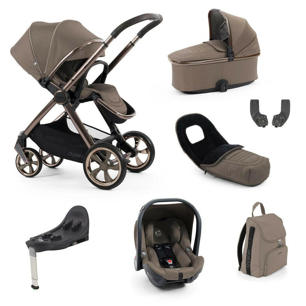 Oyster4 Travel System Bundle Inc Capsule Car Seat Mink