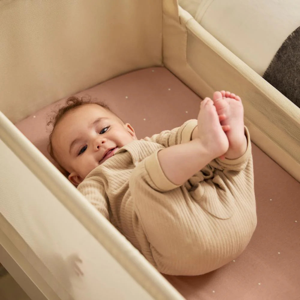 Snuzpod Crib 2 Pack Fitted Sheets - Blush/Dot