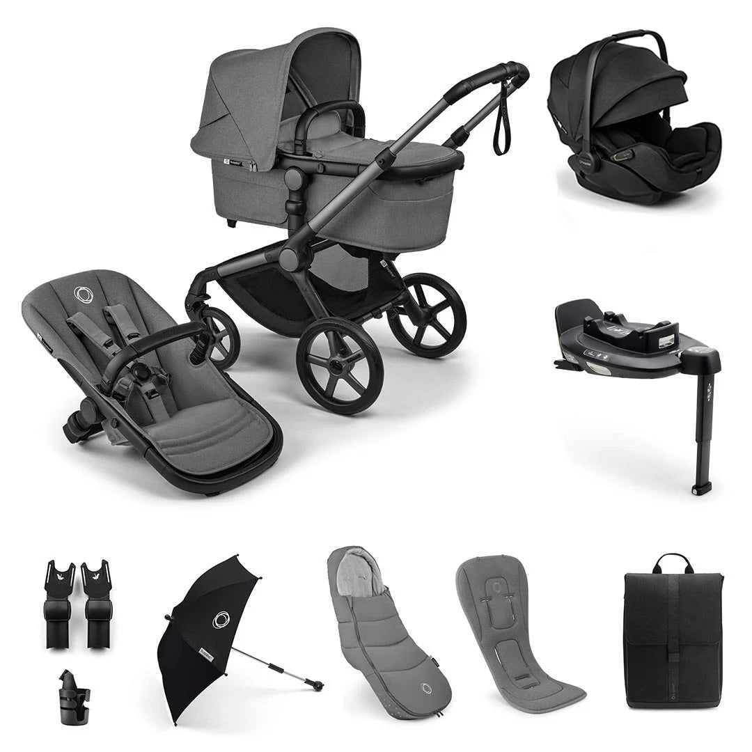 Bugaboo Fox Renew Ultimate Newborn Otter Bundle Moon Grey