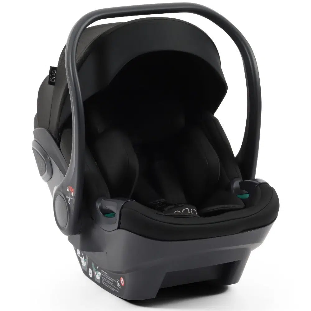 egg3 Shell i-Size Infant Car Seat - Houndstooth Black