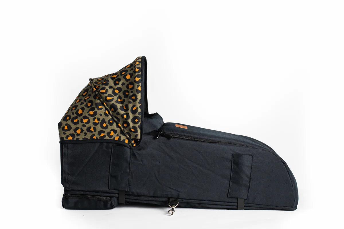 Roma Gemini Double Pushchair - Khaki Leopard