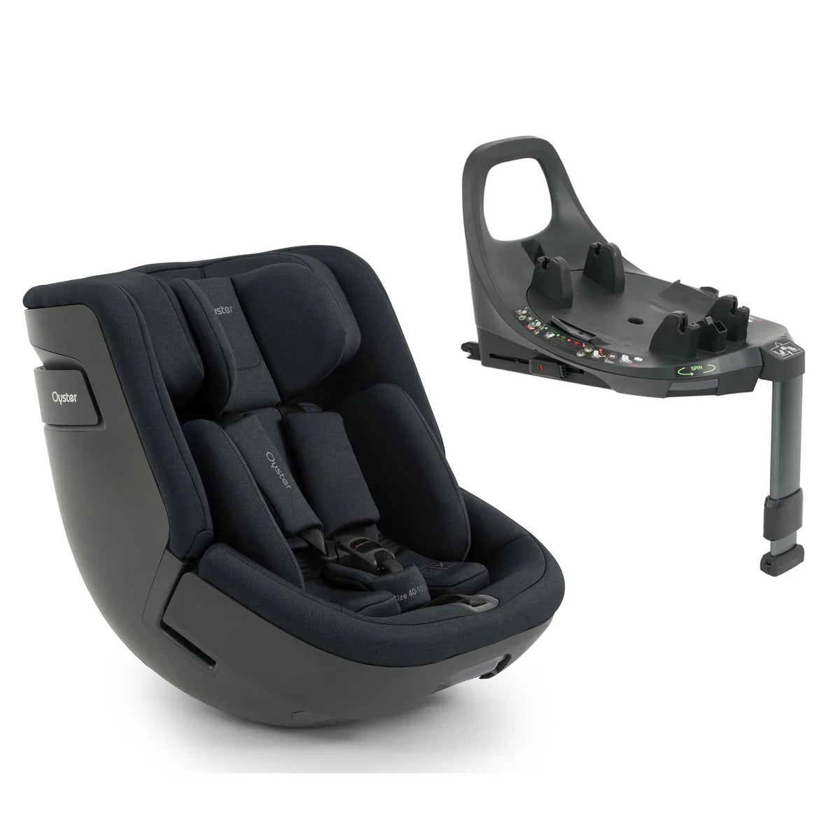 Oyster Toddler 360 i-Size Car Seat - Carbonite
