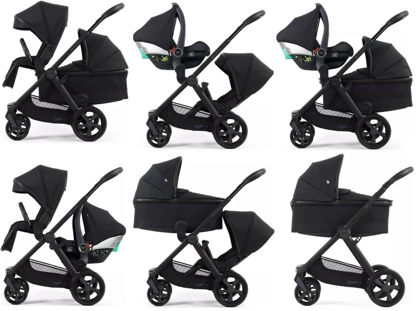 Oyster4 Tandem Stroller - Buttermilk