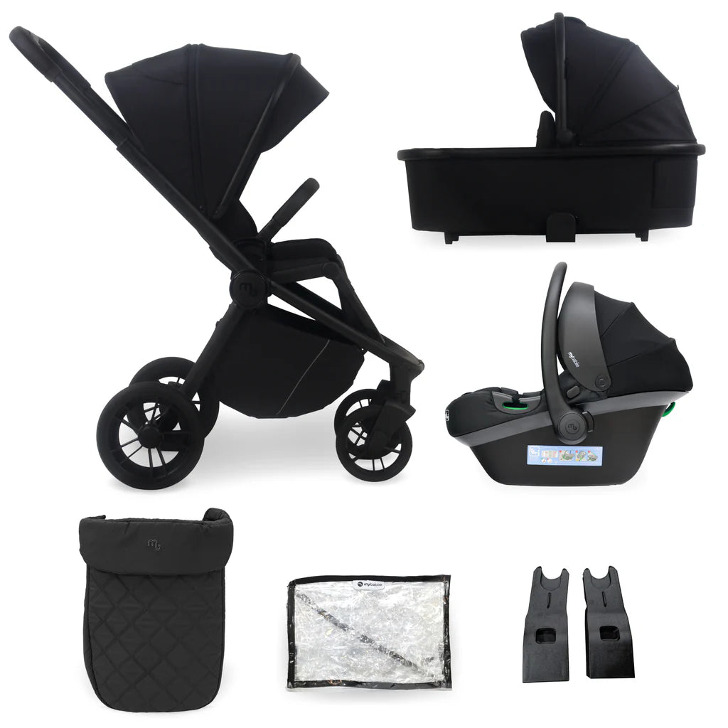 My Babiie MB450 3 in 1 Travel System Black Bambinosandbeyond