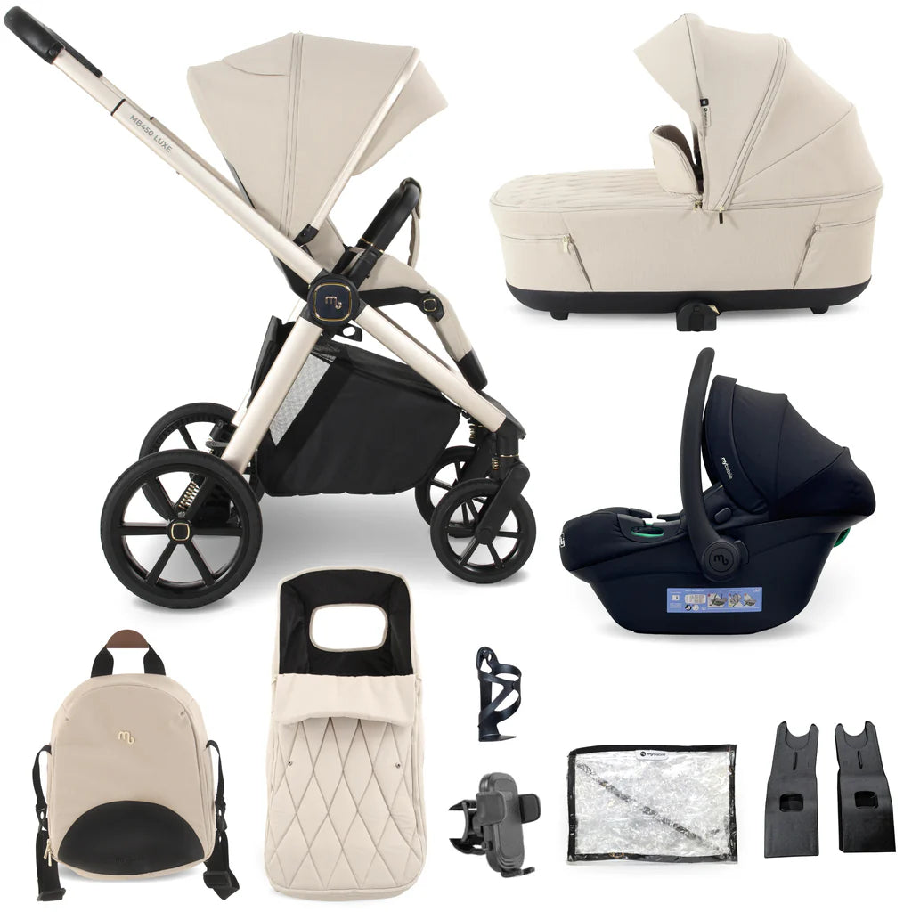 My Babiie MB450 Luxe Travel System - Feather