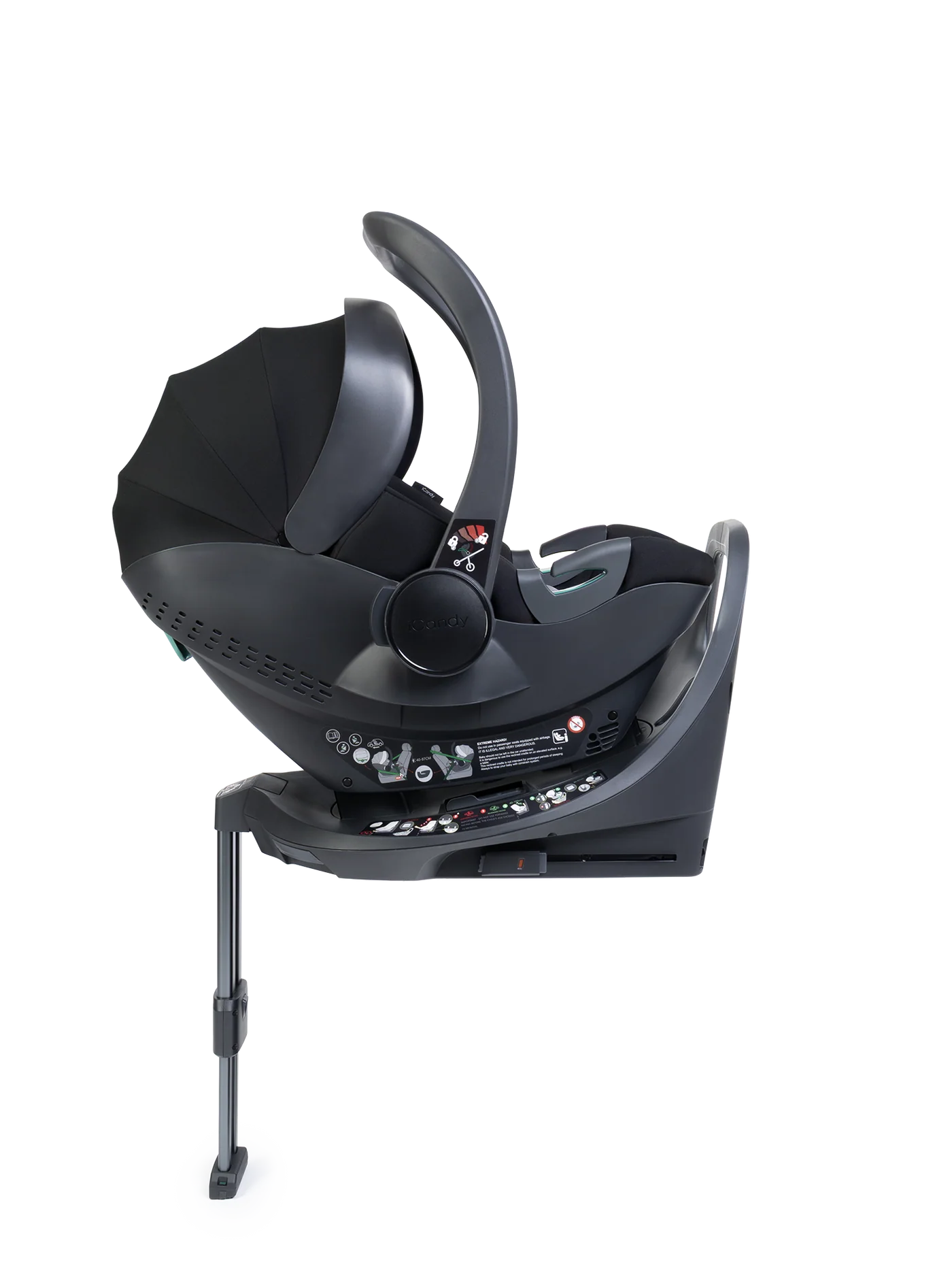 iCandy Peach 8 Complete Bundle with Cocoon 360 Car Seat & Base - Black