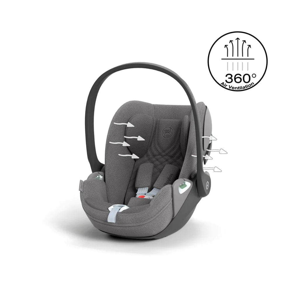 Cybex Cloud T i-Size Infant Car Seat - Mirage Grey – Bambinosandbeyond