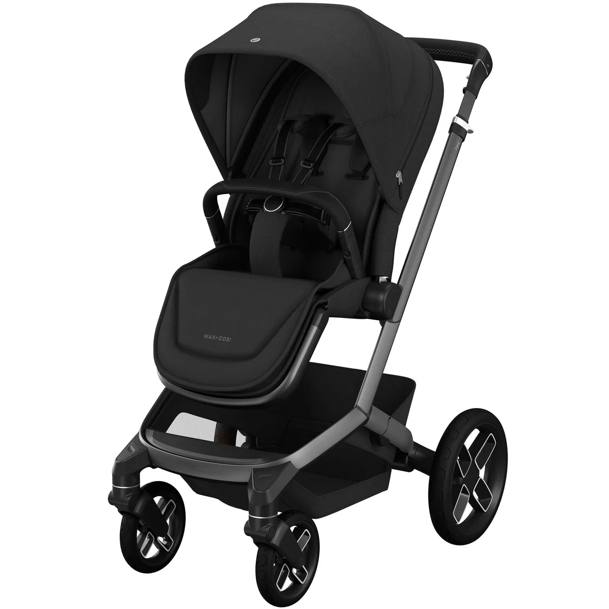 Maxi-Cosi Fame Pebble 360 Pro2 9 Piece Premium Travel System Bundle - Twillic Black