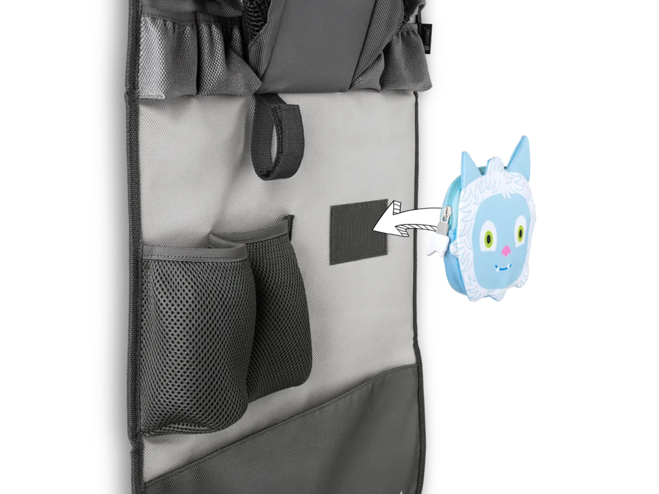 tonies Car Organiser with Yeti Pouch