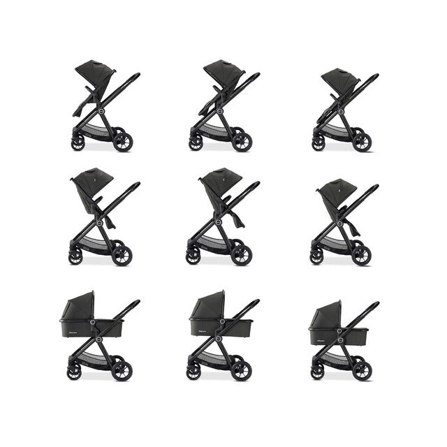 Babymore MeMore V2 Pram Pushchair – Black