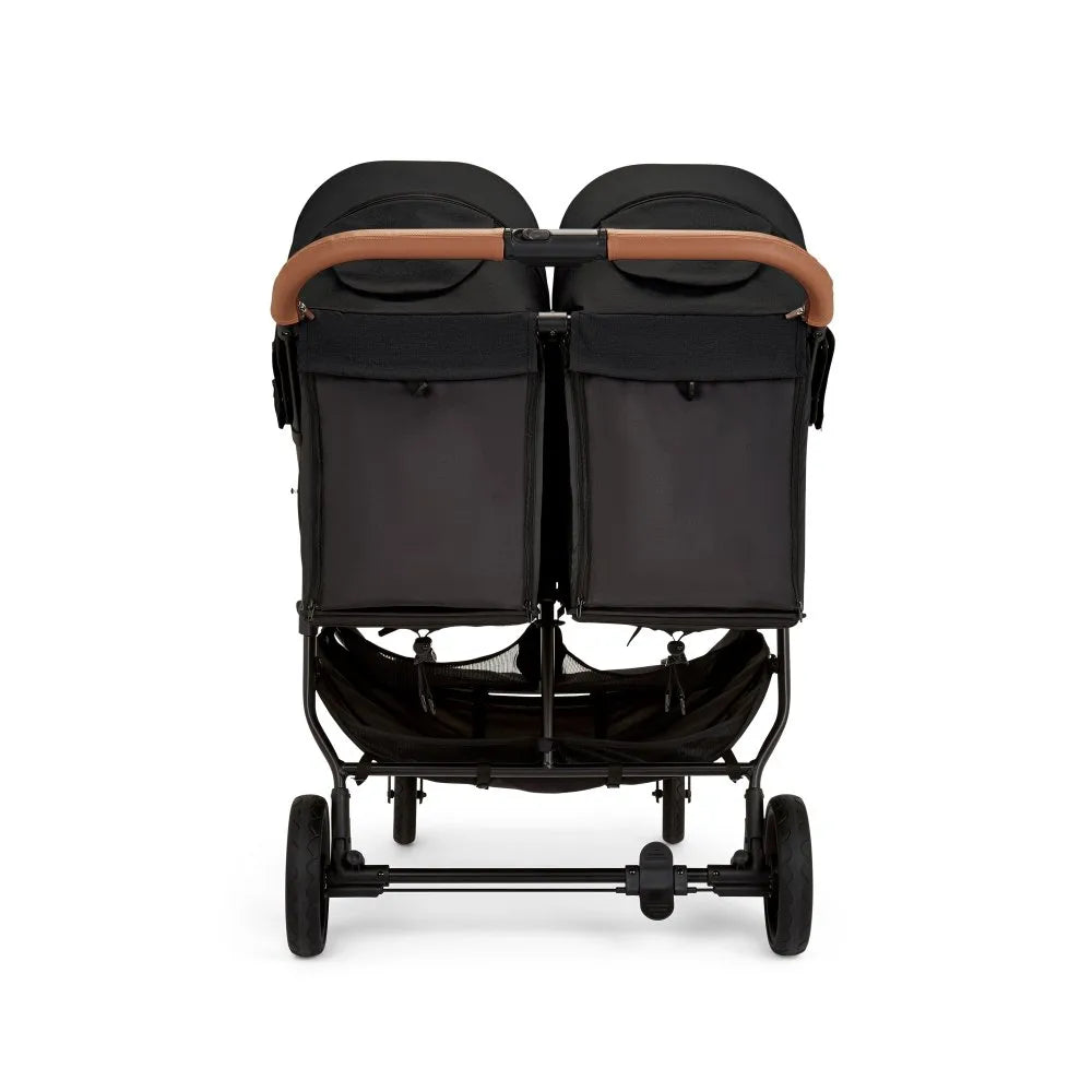 Ickle Bubba Venus Twin Double Stroller - Black/Tan