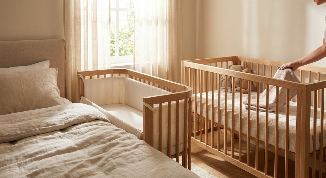 How to transition your baby from a co-sleeper crib to a cot